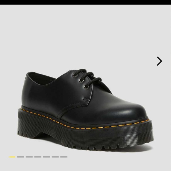 NIB DR MARTEN 1461 SMOOTH LEATHER PLATFORM SHOES - Picture 1 of 3
